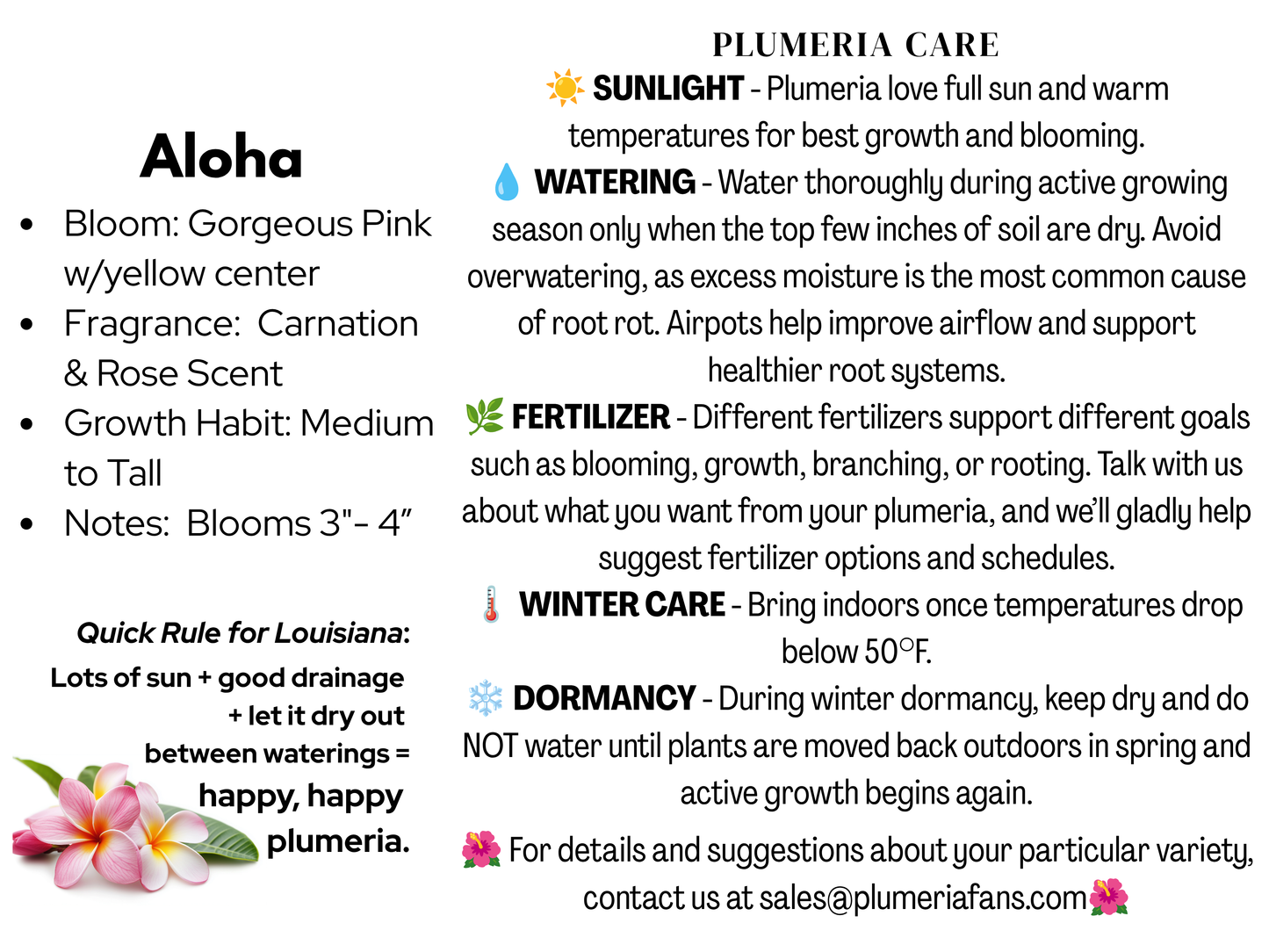 Aloha Plumeria