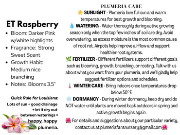 ET Raspberry Plumeria